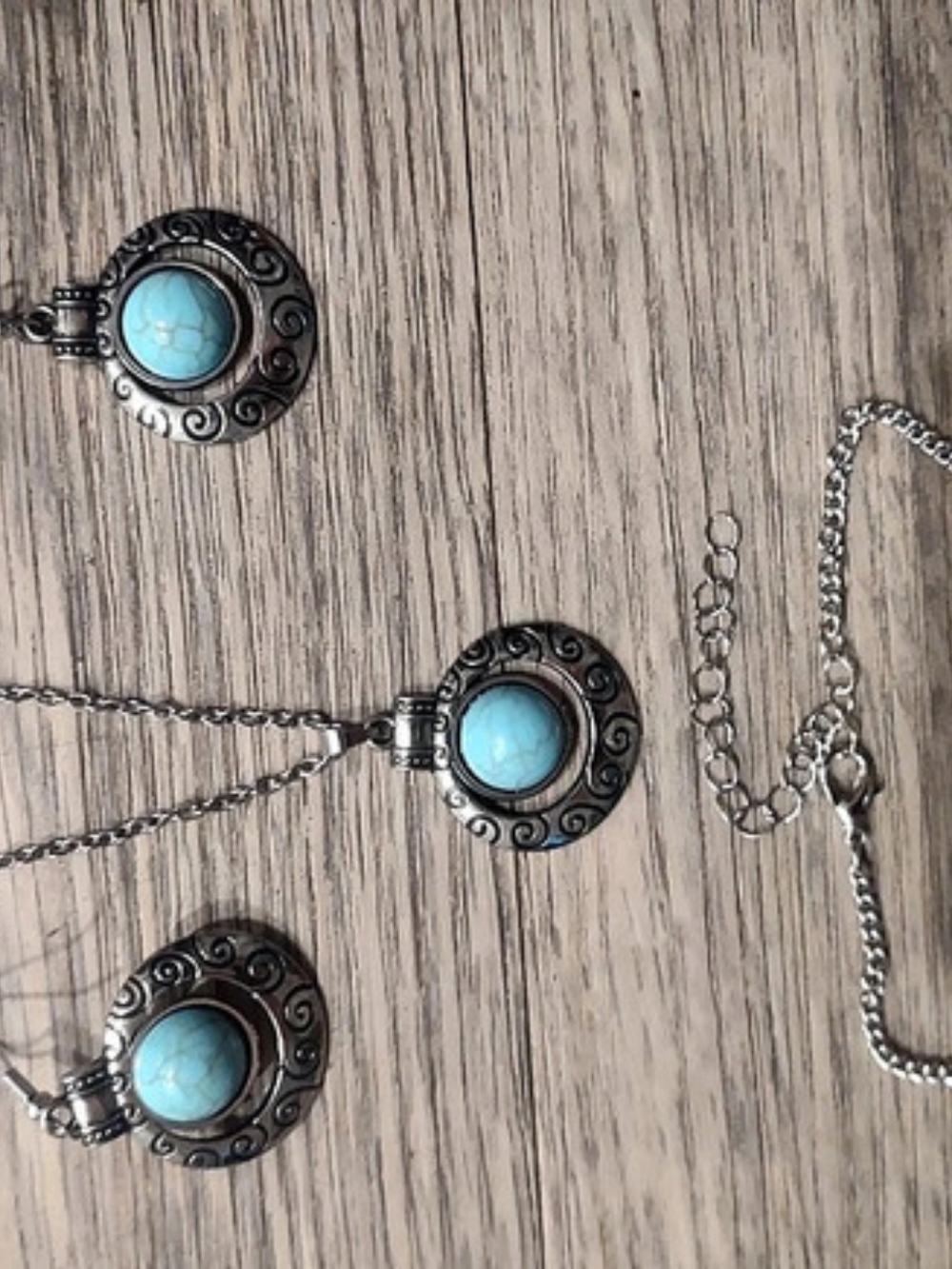 Turquoise Jewelry Set in Blue & Silver NWT